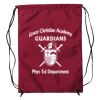 Zippered Drawstring Backpack Thumbnail